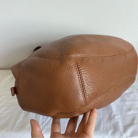 MICHAEL KORS Acorn Shoulder Bag Lillie Fulton Tote Raven Ciara Leather - Picture 6 of 14